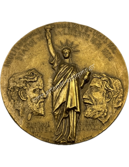 Statue de la Liberte 1876-1886,Eiffel and Bartholdi, Exposition Maxifrance '86 Paris by Luthringer-Lievain