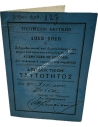 Identity Card of Andreas Votsis, Ministry of the Navy 1912-1915