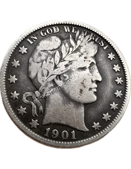 Half Dollar 1901 Barber Half Dollar