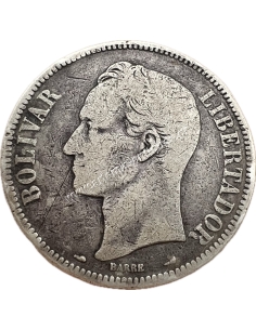 5 Bolivares 1904 Venezuela