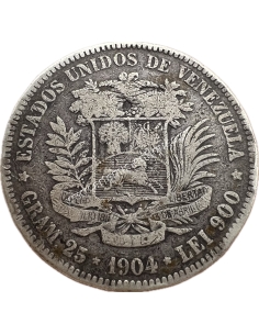 5 Bolivares 1904 Βενεζουέλα 2