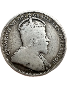 25 Cents 1908 Edward VII Canada