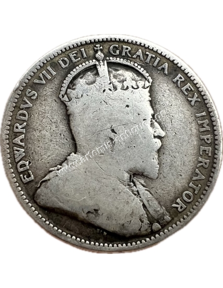 25 Cents 1908 Edward VII Canada
