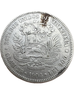 5 Bolivares 1904 Venezuela 2