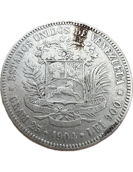 5 Bolivares 1904 Βενεζουέλα
