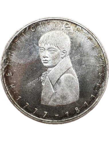 5 Marks 1977 Heinrich von Kleist  Proof BU Γερμανία