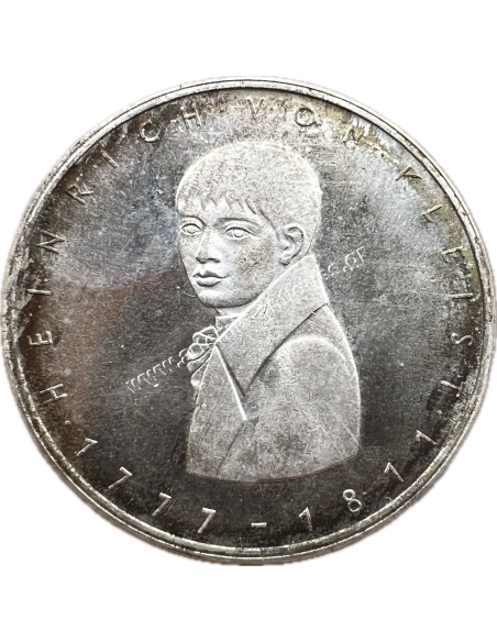 5 Marks 1977 Heinrich von Kleist  Proof BU Γερμανία