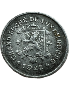 5 Centimes 1922 Charlotte Luxembourg Key Date 2