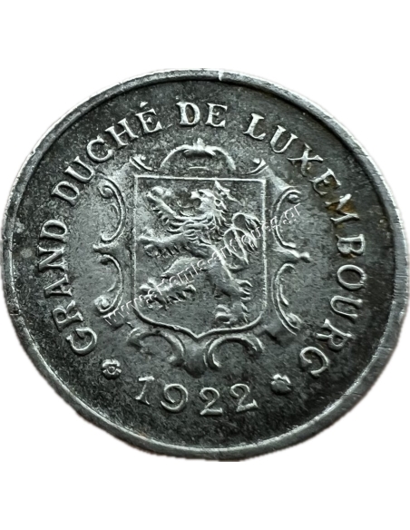 5 Centimes 1922 Charlotte Λουξεμβούργο Key Date