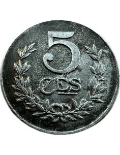 5 Centimes 1922 Charlotte Λουξεμβούργο Key Date