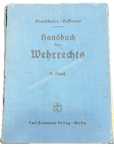 Handbuch des Wehrrechts 1939, Band 2