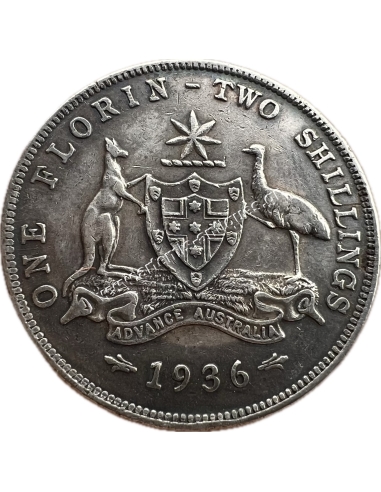 1 Florin 1936 George V Australia