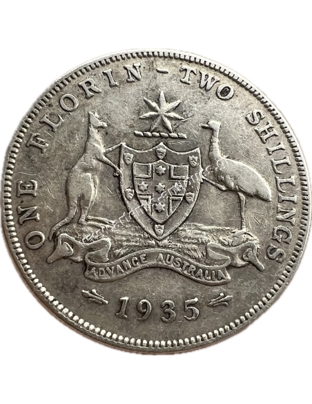 1 Florin 1935 George V Australia