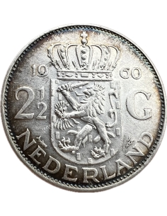 2 1/2 Gulden 1960 Juliana Netherlands 2