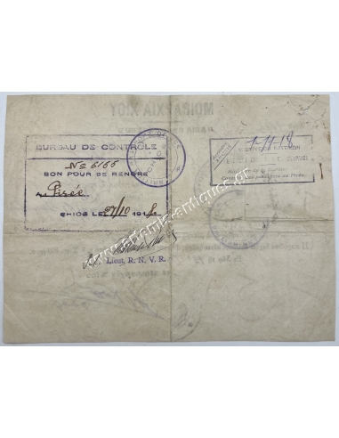 Chios Division, Departure Permit 1918