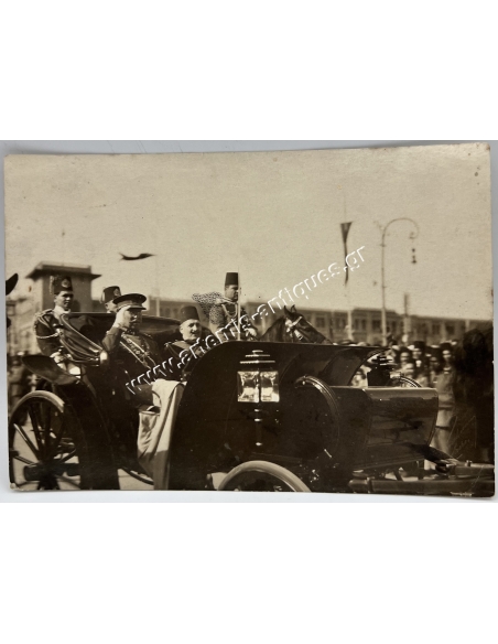 Rare Photo of King Fouad Α of Egypt and King Albert I of Belgium
