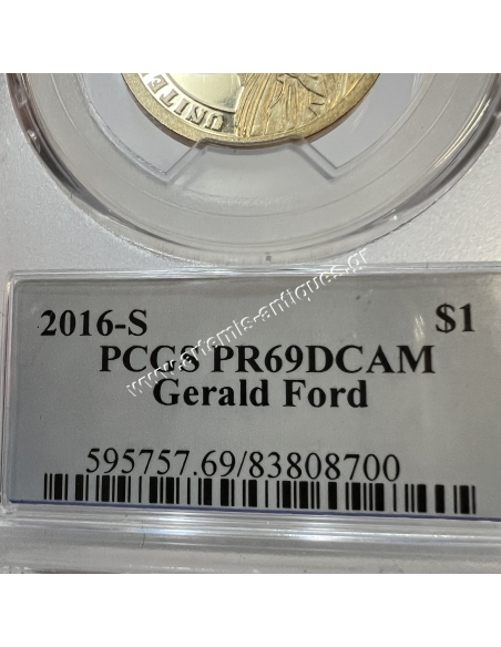 1 Dollar 2016 S Gerald Ford PCGS PR69DCAM