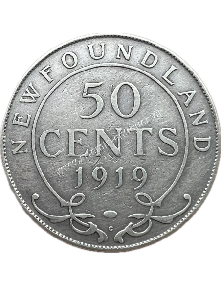 50 Cents 1919 George V Νέα Γη