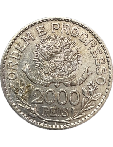 2000 Reis 1913 No Dashes between Stars Βραζιλία