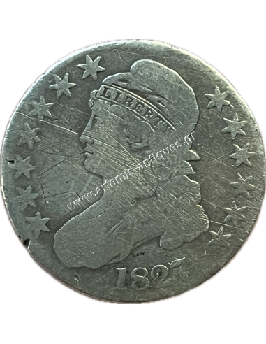 50 Cents 1827 ''Capped Bust Half Dollar''