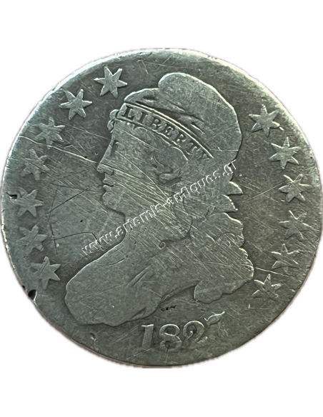 50 Cents 1827 ''Capped Bust Half Dollar''