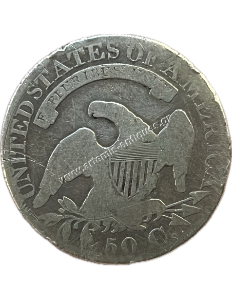 50 Cents 1827 ''Capped Bust Half Dollar''