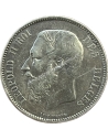 5 Francs 1868 XF+ Leopold II Βέλγιο, Μικρό Κεφάλι