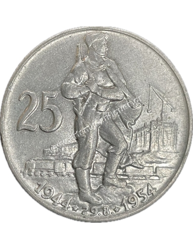 25 Korun 1954 Czechoslovakia