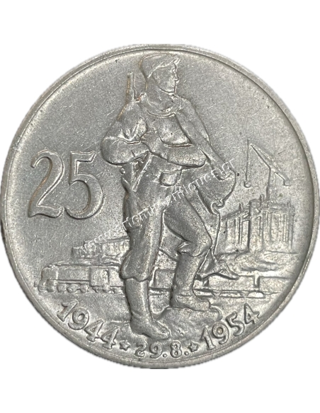25 Korun 1954 Czechoslovakia