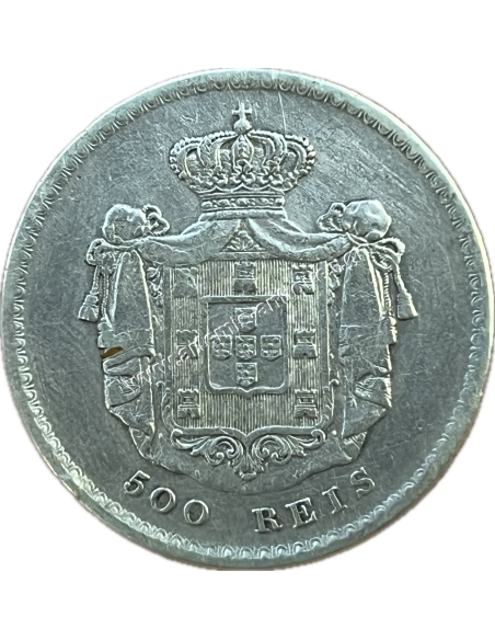 500 Reis 1855 Perdo V Πορτογαλία