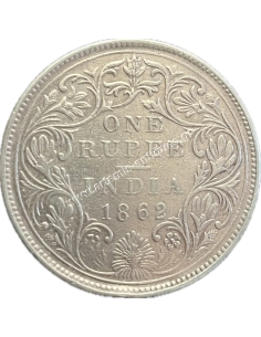 1 Rupee 1862 Victoria Βρετανική Ινδία 2