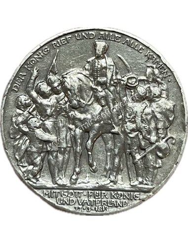 3 Mark 1913 William II Κήρυξη Πολέμου κατά του Ναπολέοντα Βασίλειο της Πρωσίας