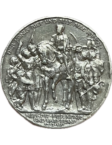 3 Mark 1913 William II Κήρυξη Πολέμου κατά του Ναπολέοντα Βασίλειο της Πρωσίας