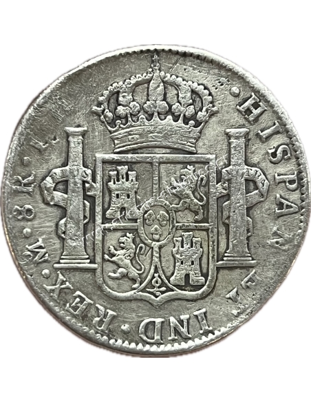 8 Reales 1807 Charles IV New Spain, Mexico