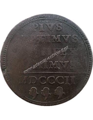 1 Baiocco 1802 Pius VII Papal States