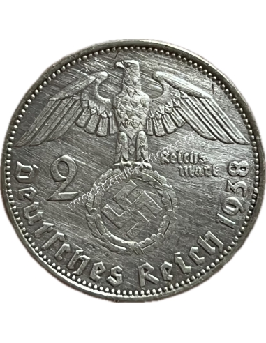 2 Marks 1938 E Paul von Hindenburg Γερμανία