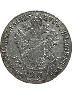 20 Kreuzer 1823 A Francis I Αυστρία 2