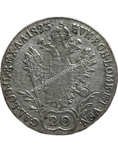 20 Kreuzer 1823 A Francis I Austria