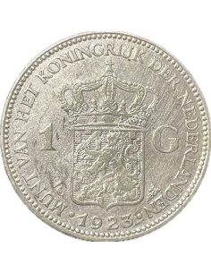 1 Gulden 1923 Wilhelmina Ολλανδία 2