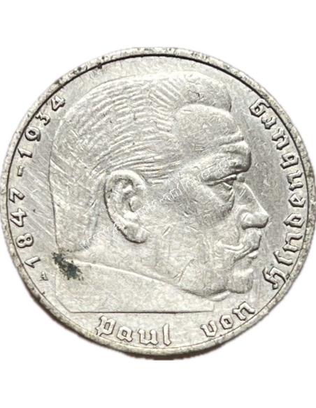 2 Marks 1937 A Paul von Hindenburg Γερμανία