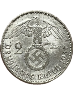 2 Marks 1937 A Paul von Hindenburg Γερμανία 2