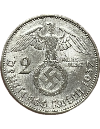 2 Marks 1937 A Paul von Hindenburg Γερμανία