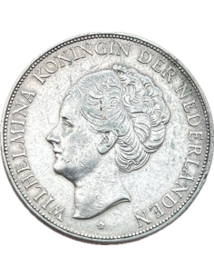 2 1/2 Gulden 1929 Wilhelmina Ολλανδία