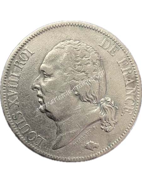 5 Francs 1816 A Louis XVIII Γαλλία