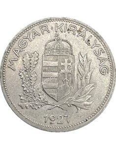 1 Pengo 1927 Miklos Horthy Hungary UNC
