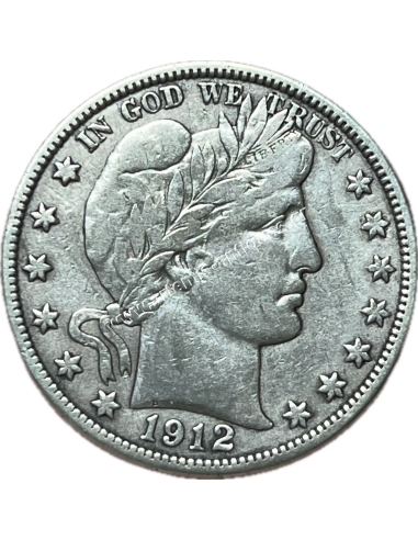 1/2 Dollar 1912 D Barber Half Dollar