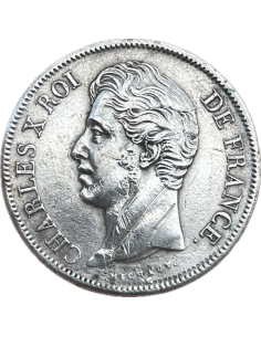 5 Francs 1828 Q Charles X Γαλλία Σπάνιο