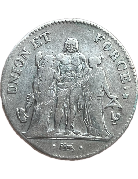 5 Francs 1797 A LAN 6 France