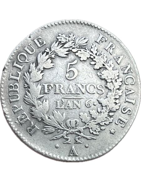 5 Francs 1797 A LAN 6 France