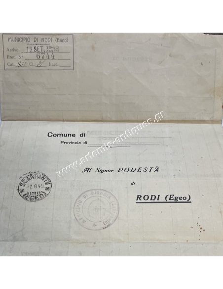 Αιγαίο 1940, Κάρπαθος - Ρόδος, Ιταλική Κατοχή
